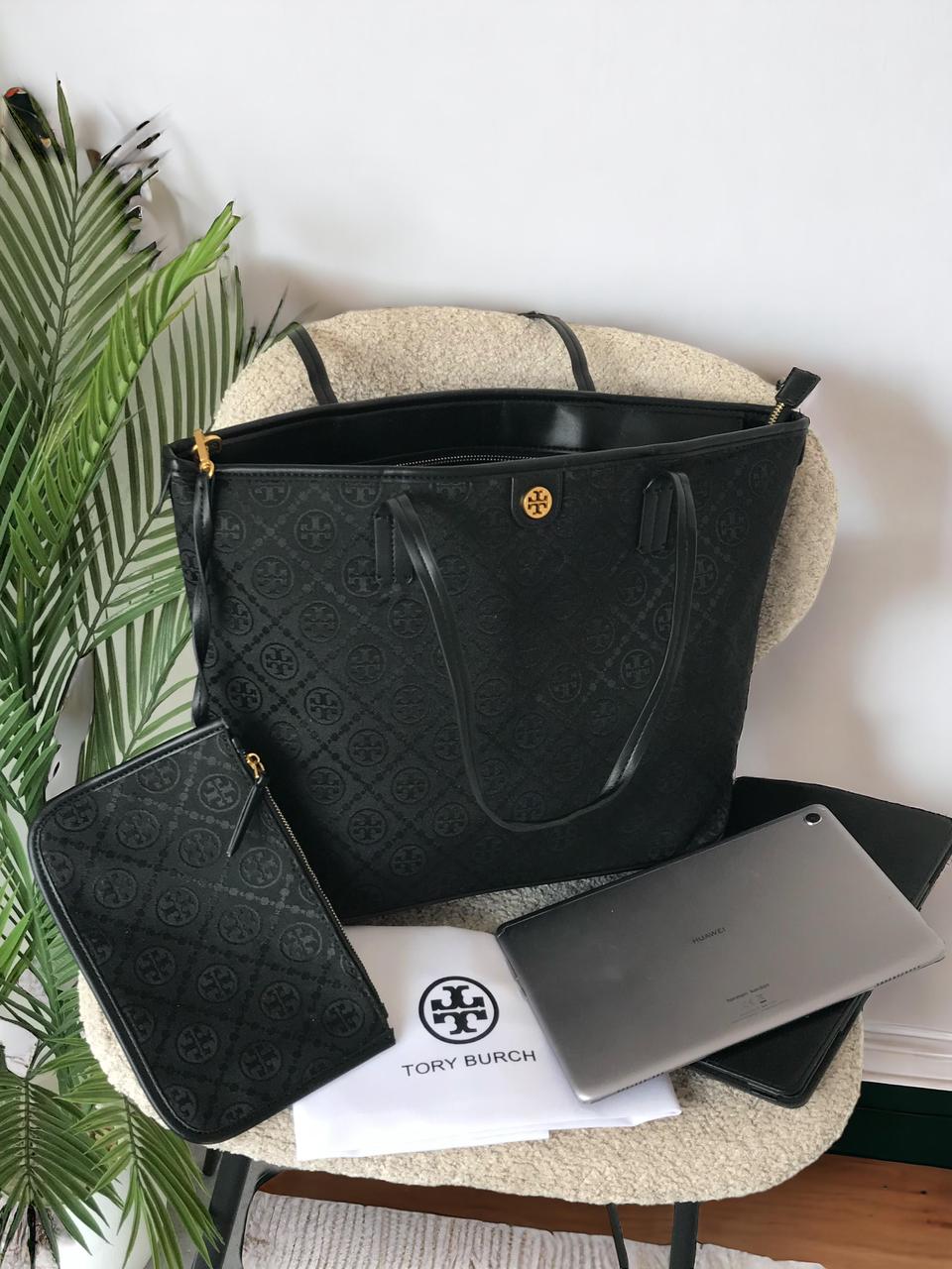 Tory Burch T Monogram Zip Tote