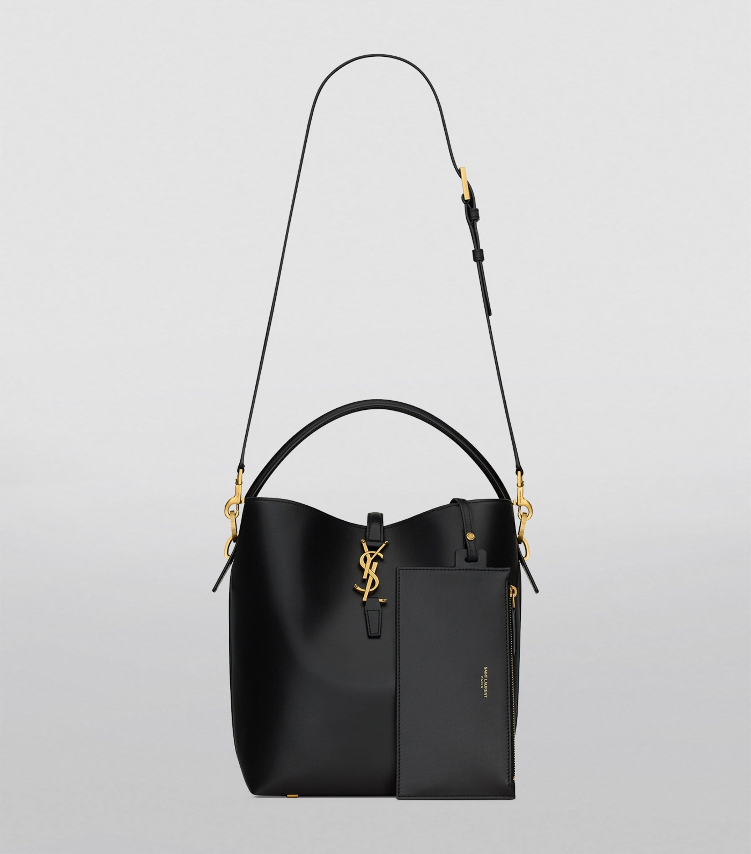 Saint Laurent Le 37 Leather Bucket Bag