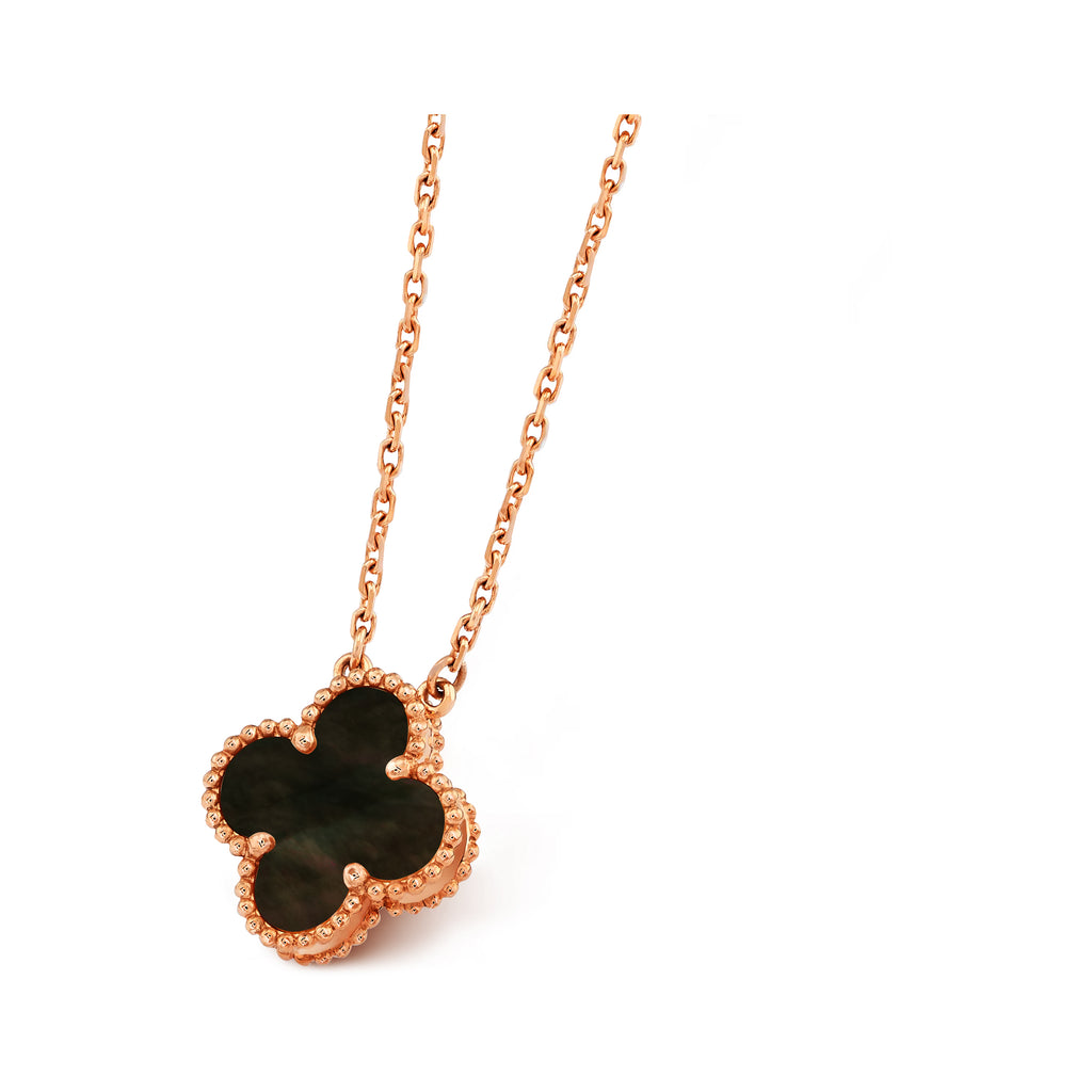 Van Cleef Vintage Alhambra pendant Rose Gold Necklace