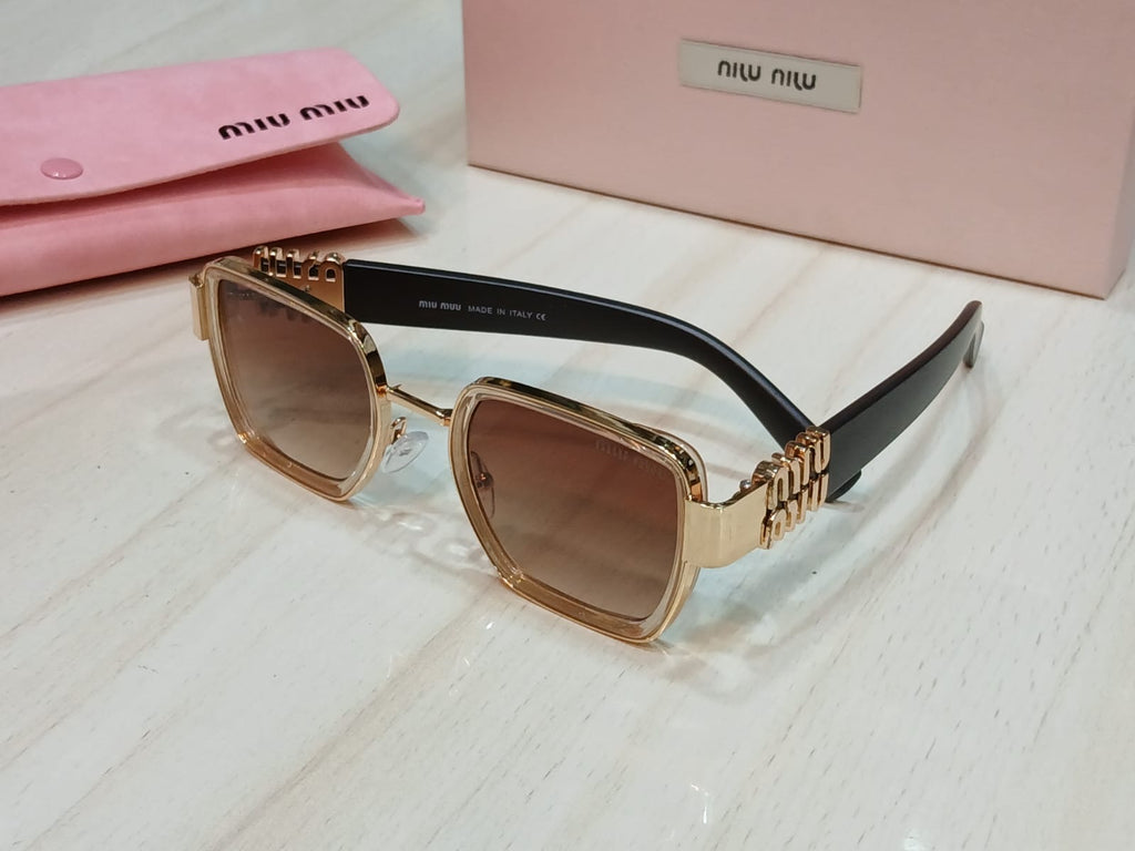 Miu Miu Glimmer Square Sunglasses