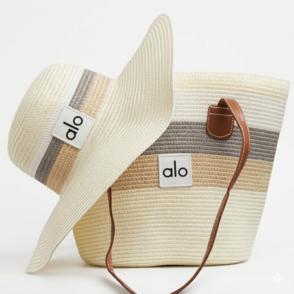 Alo Yoga Sun Hat & Tote Set