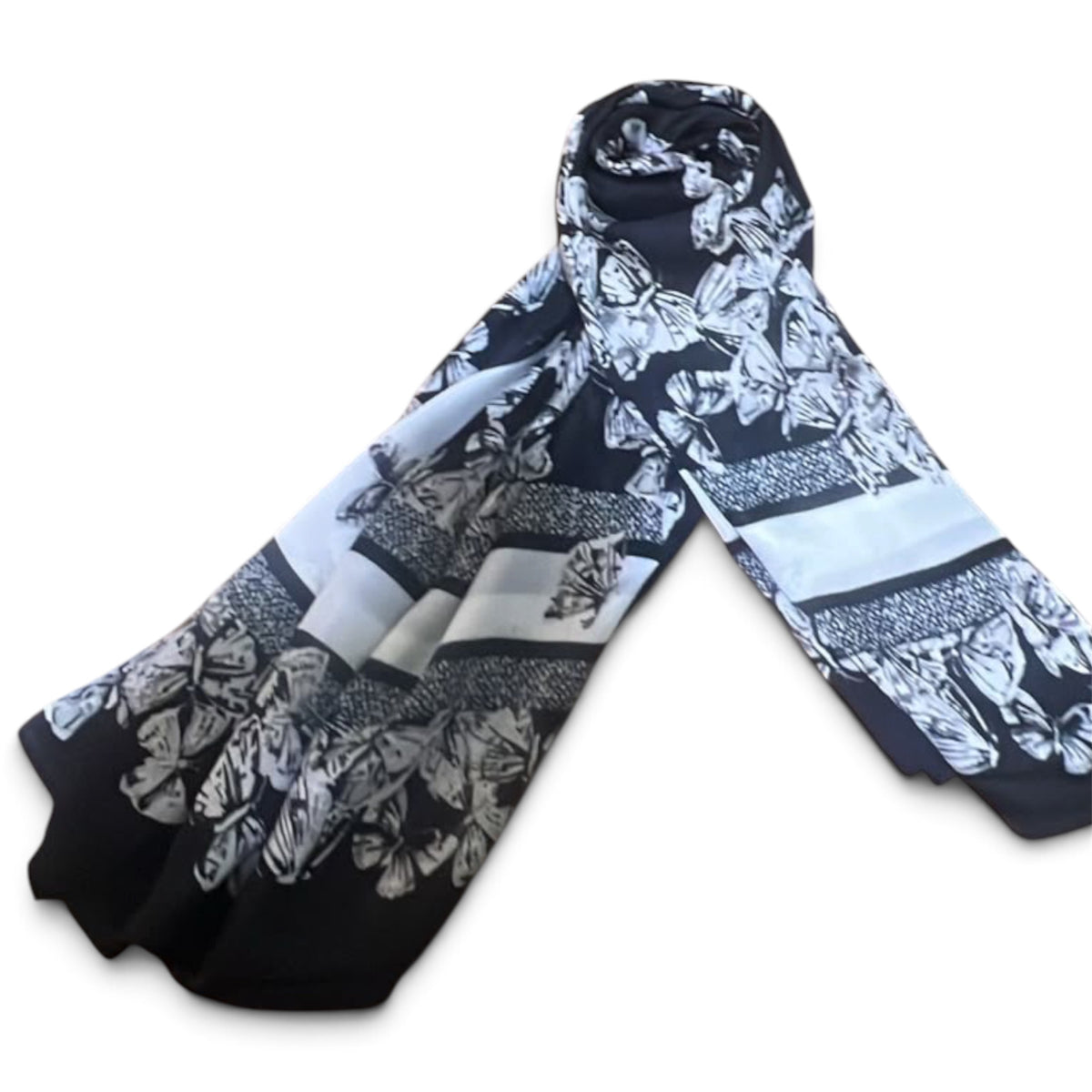 Christian Dior Butterfly Toile de Jouy Square Silk Scarf