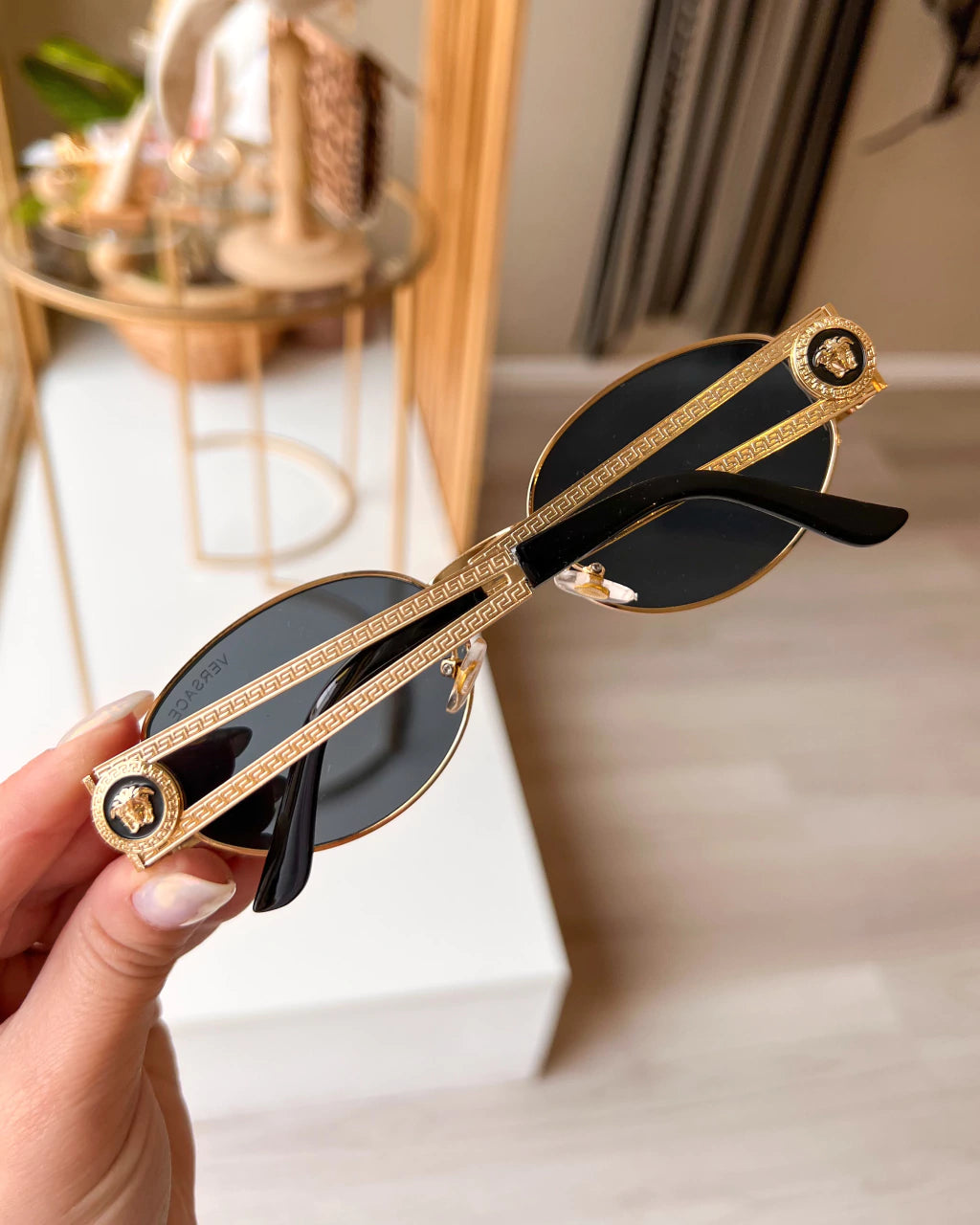 Versace Medusa Round Sunglasses
