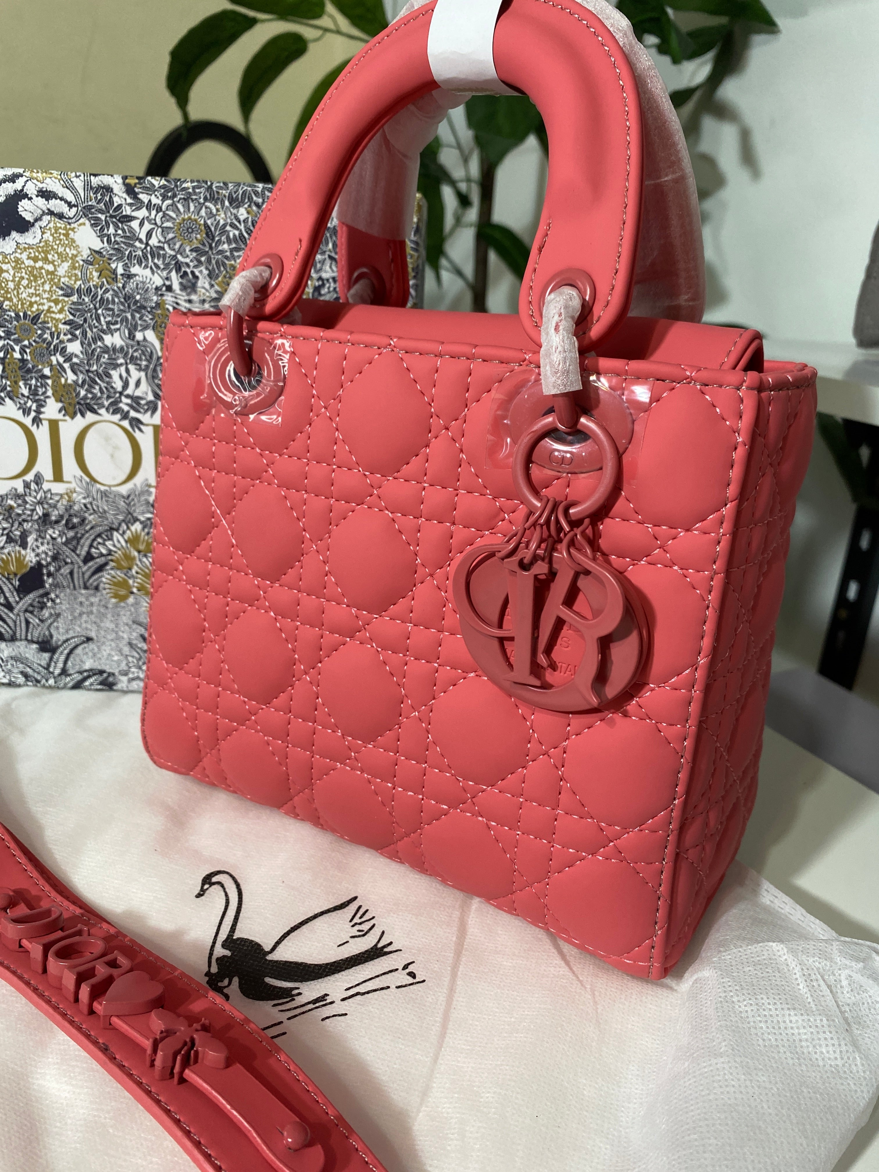Lady Dior Patent Leather Bag