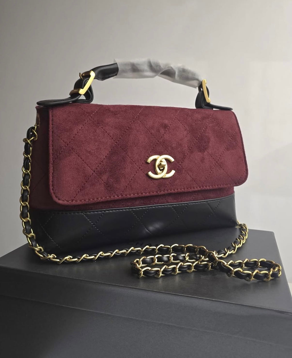 Chanel Coco Handle Flap Bag – Suede & Leather