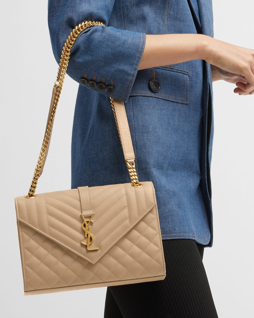 Saint Laurent Envelope leather