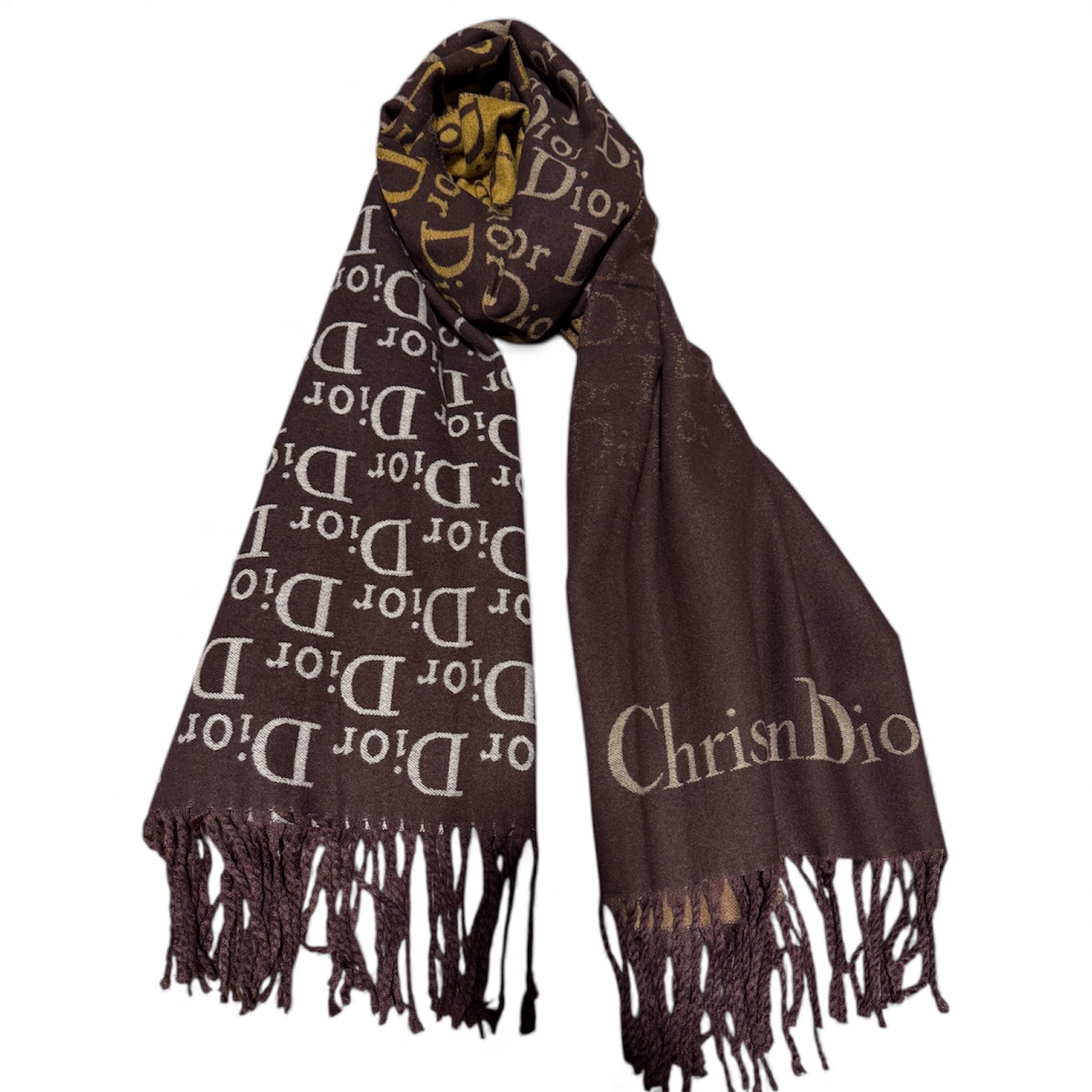 Dior Double Face Lightweight Wool Scarf