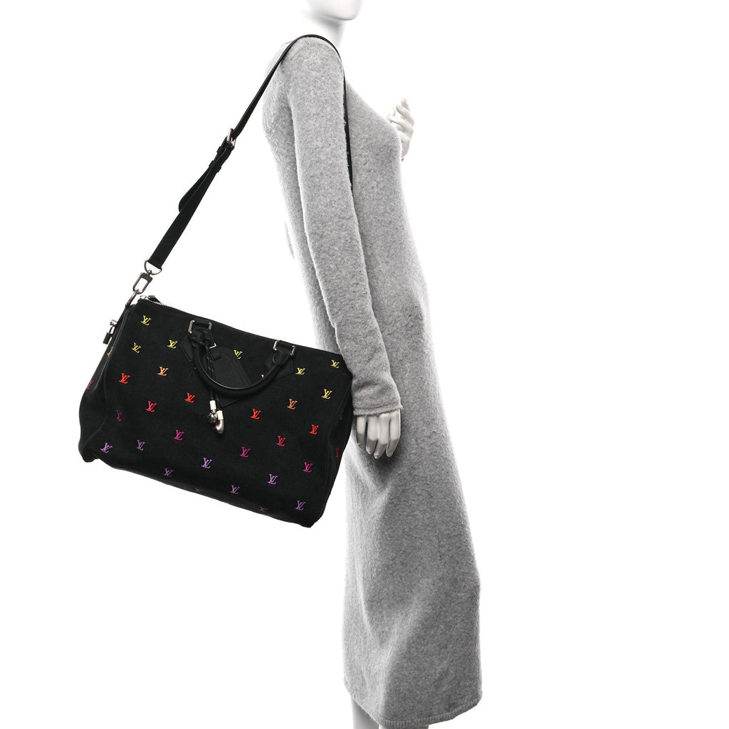 Louis Vuitton Black Denim Monogram Duffle Bag – Jeans Quality