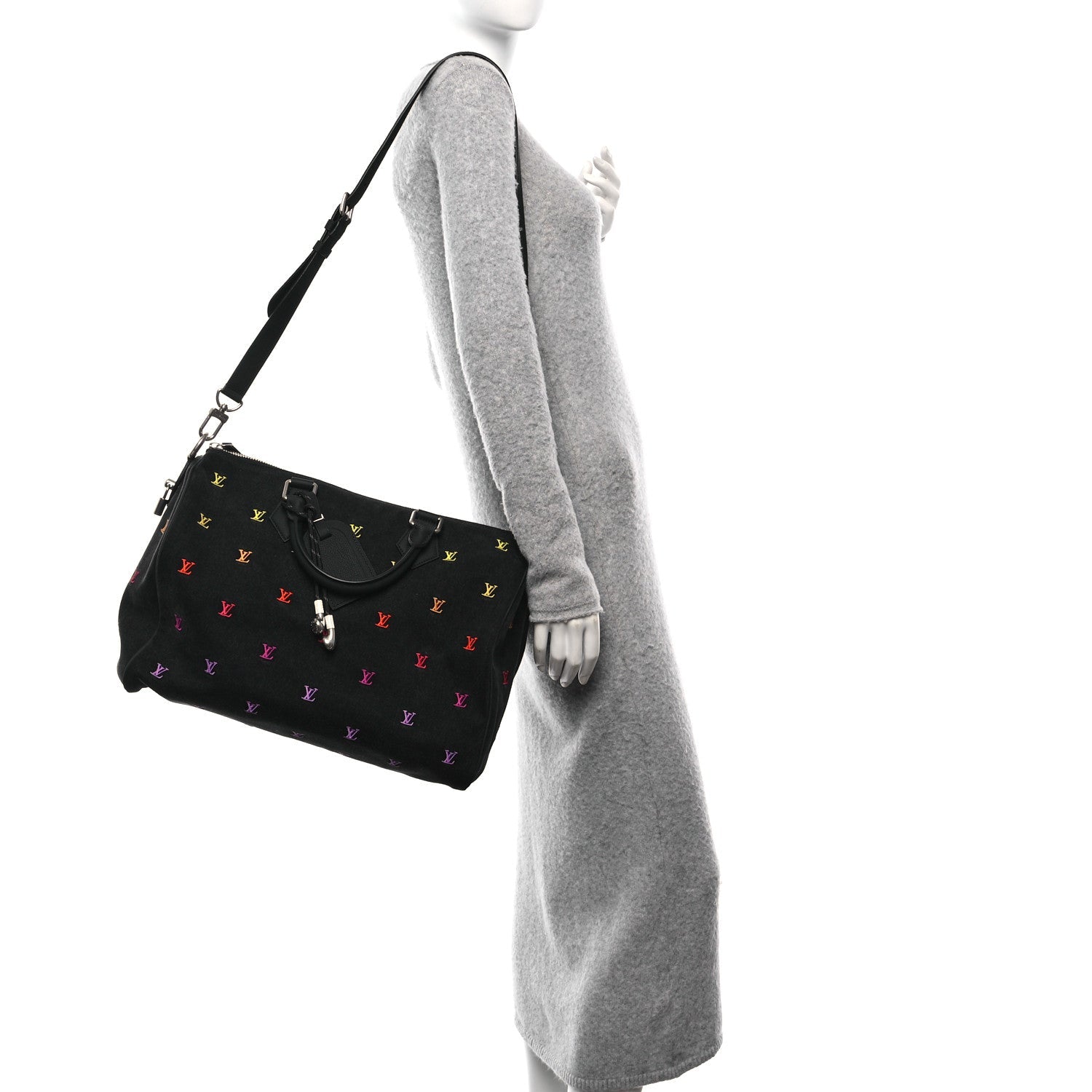 Louis Vuitton Black Denim Monogram Duffle Bag – Jeans Quality