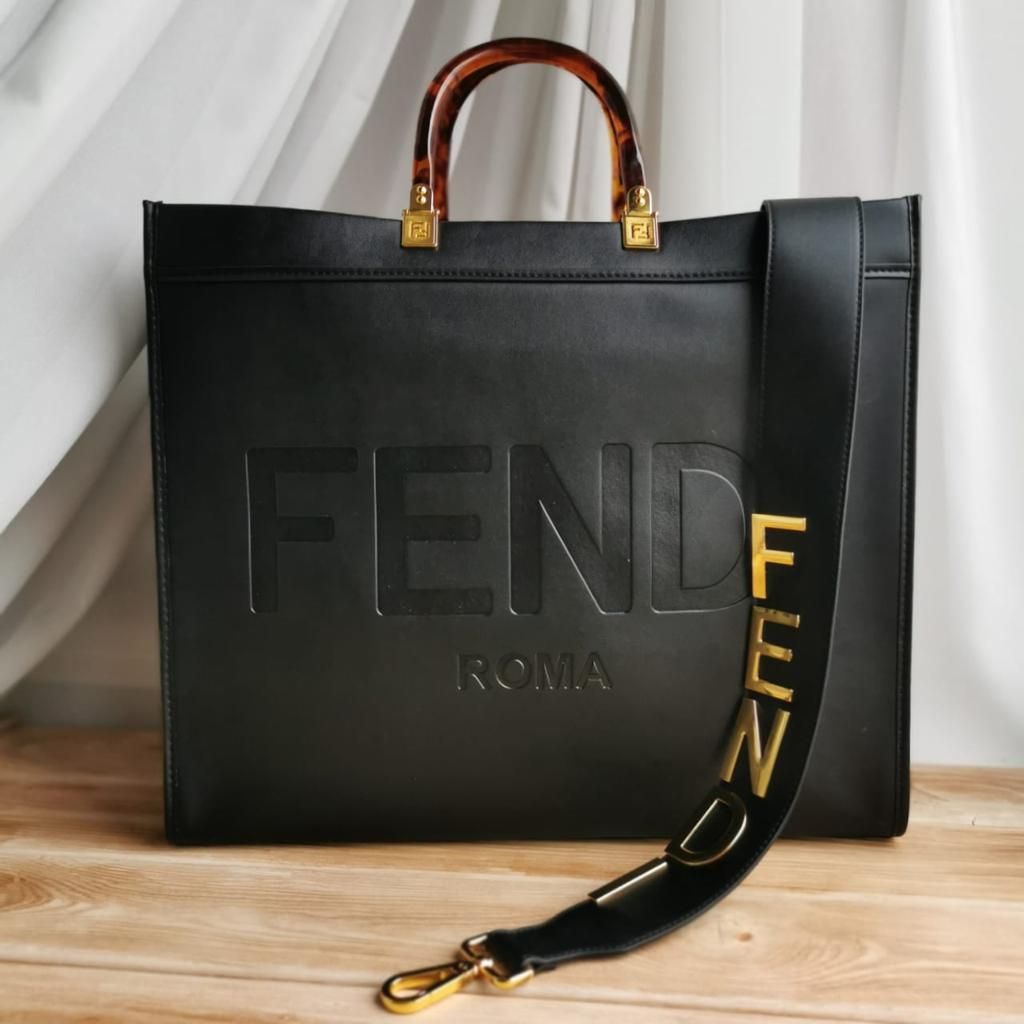 Fendi Roma Logo Tote Bag