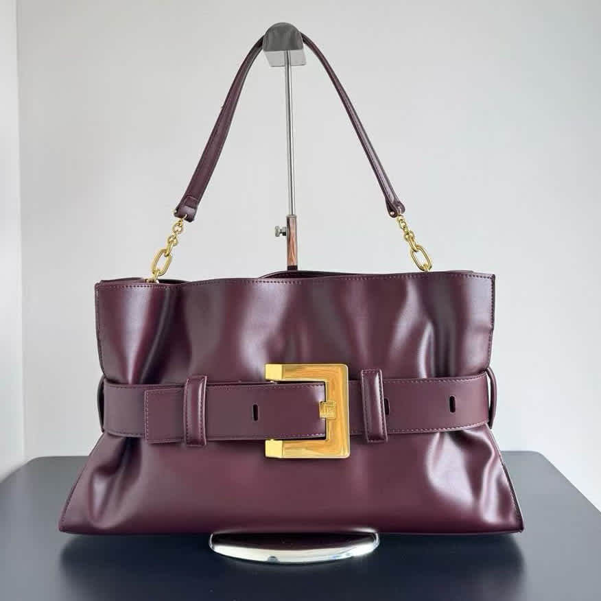 Balmain B-Buzz Belted Tote