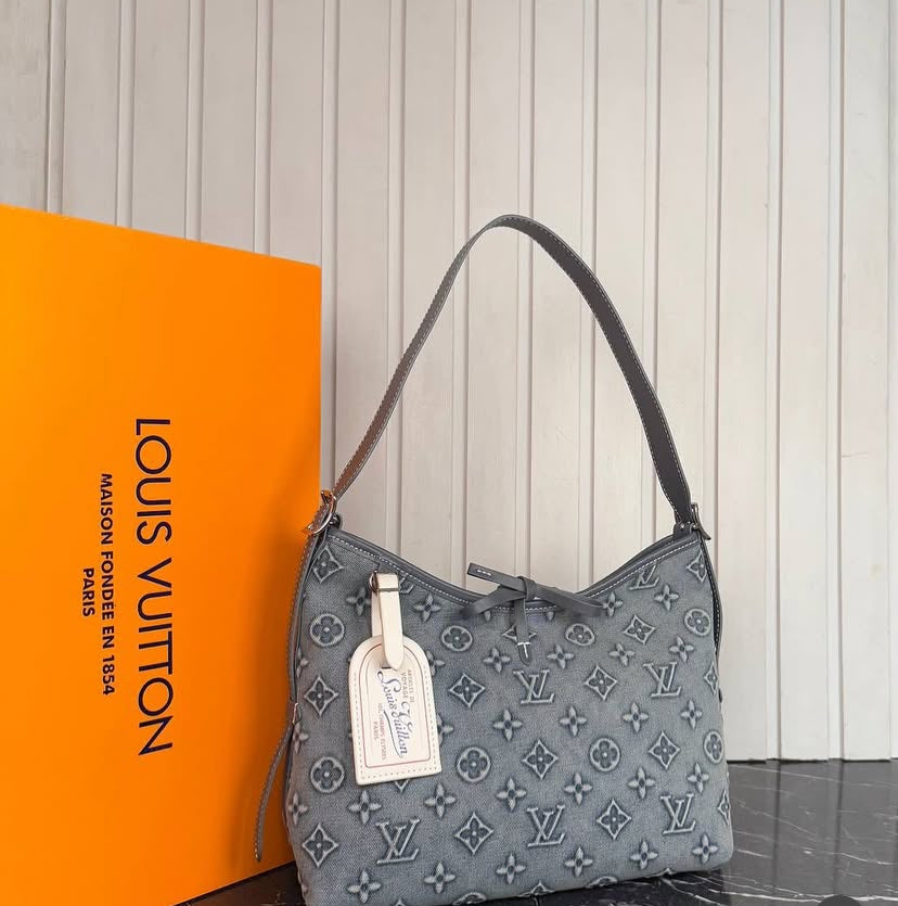 Louis Vuitton Denim Shoulder Bag Set