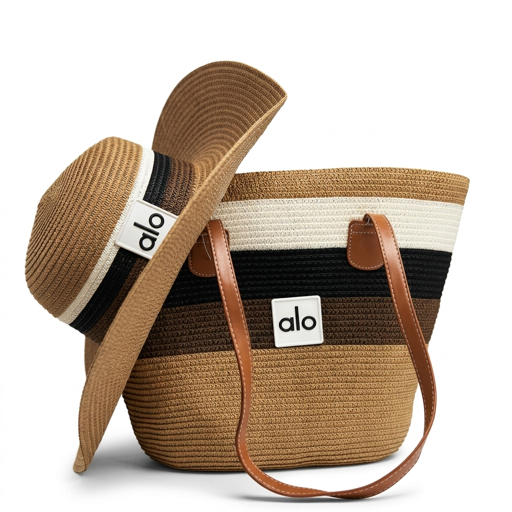 Alo Yoga Sun Hat & Tote Set