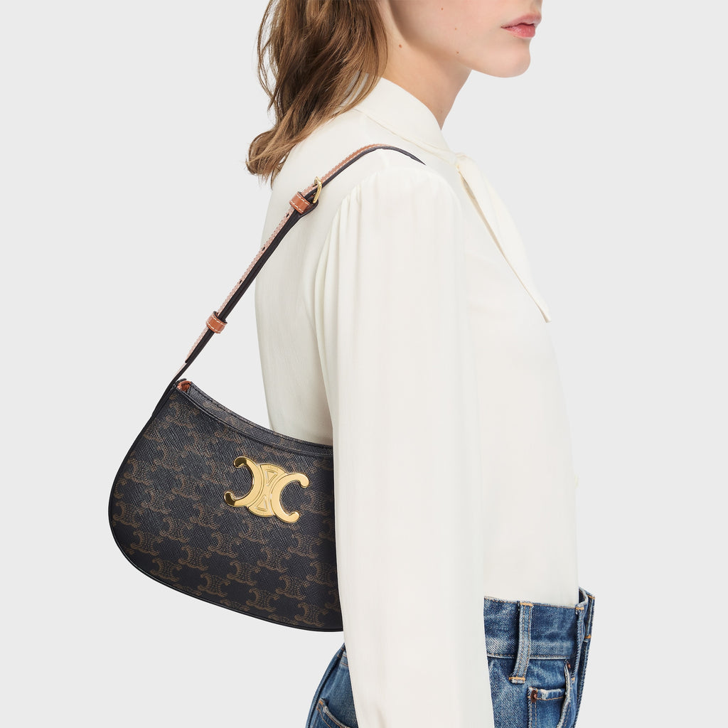 CELINE Small Tilly Bag in Shiny Calfskin