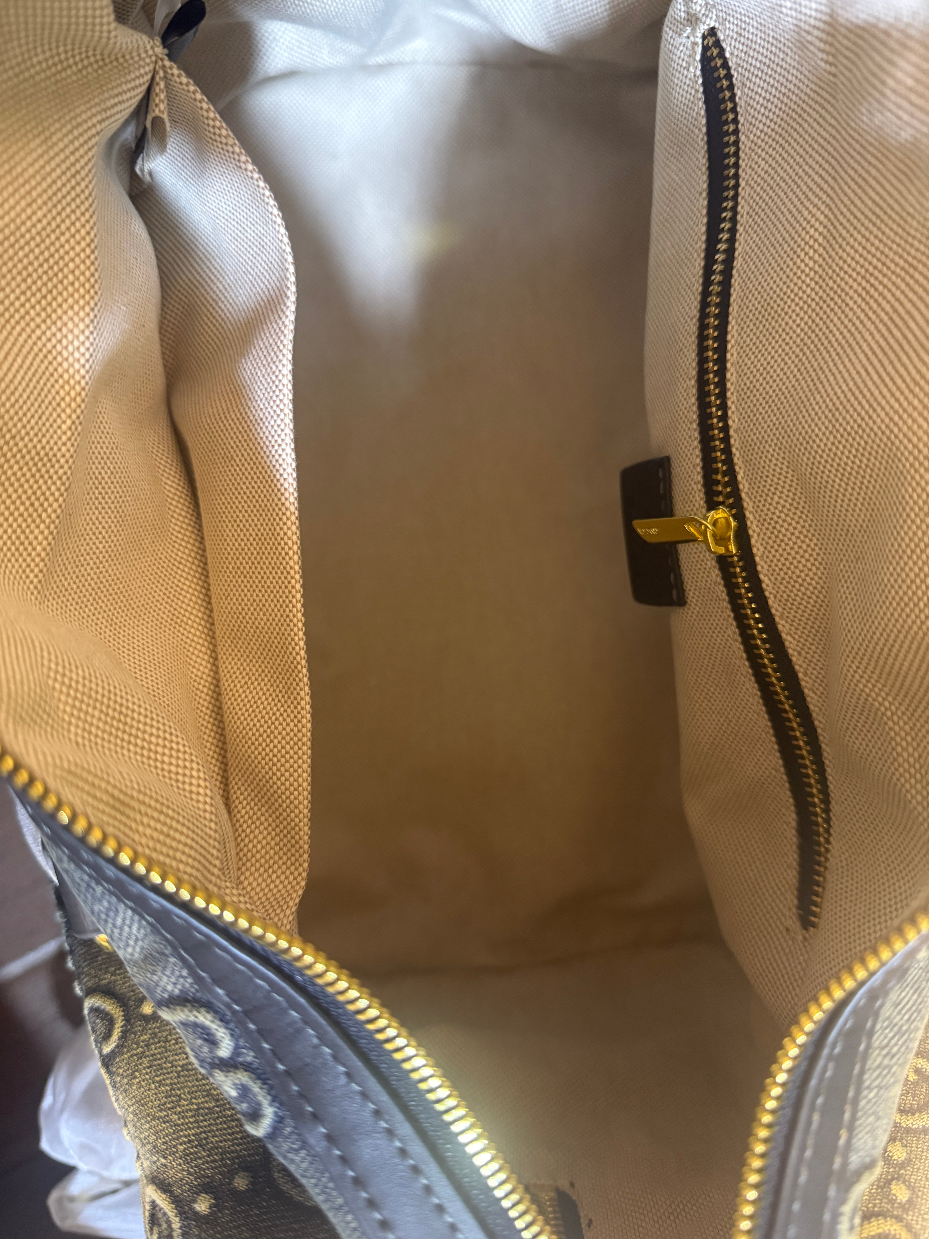 Gucci GG Denim Boston Top Handle Bag