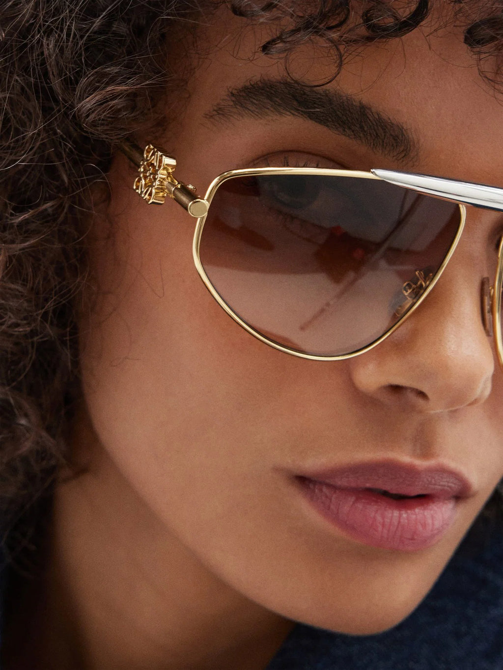 Loewe Anagram Aviator Sunglasses