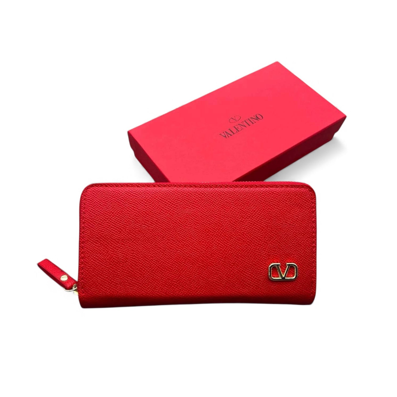 Valentino VLogo Zip-Around Wallet