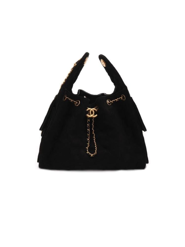 Chanel 25 Quilted Suede Handbag