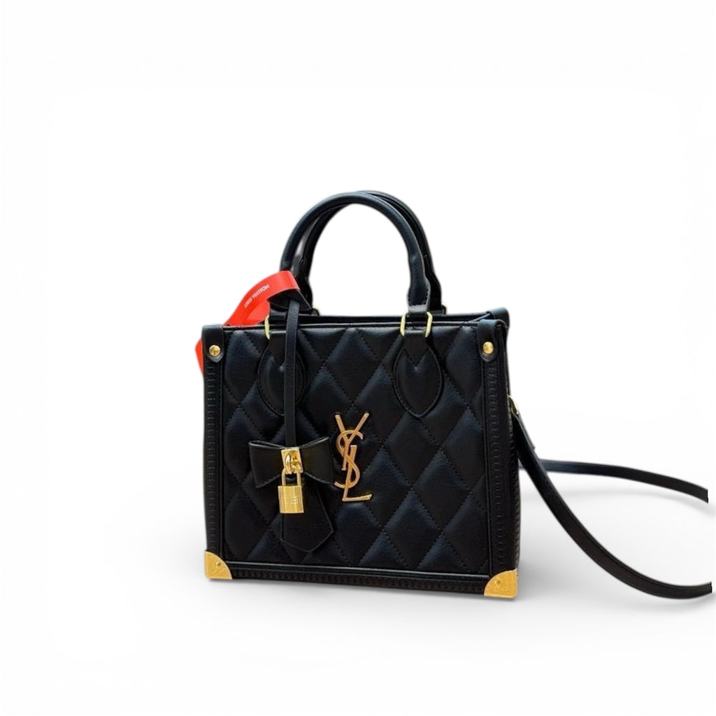 Saint Laurent (YSL) Manhattan Quilted Top Handle Bag