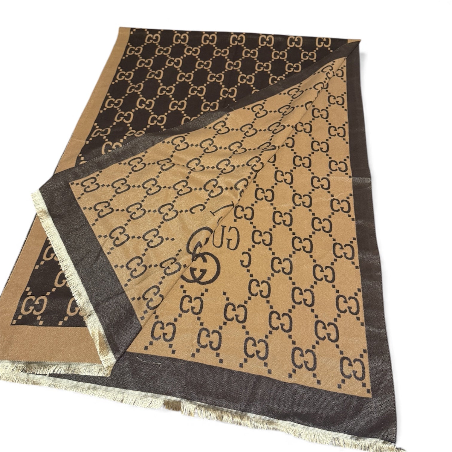 Gucci GG Monogram Wool Scarf