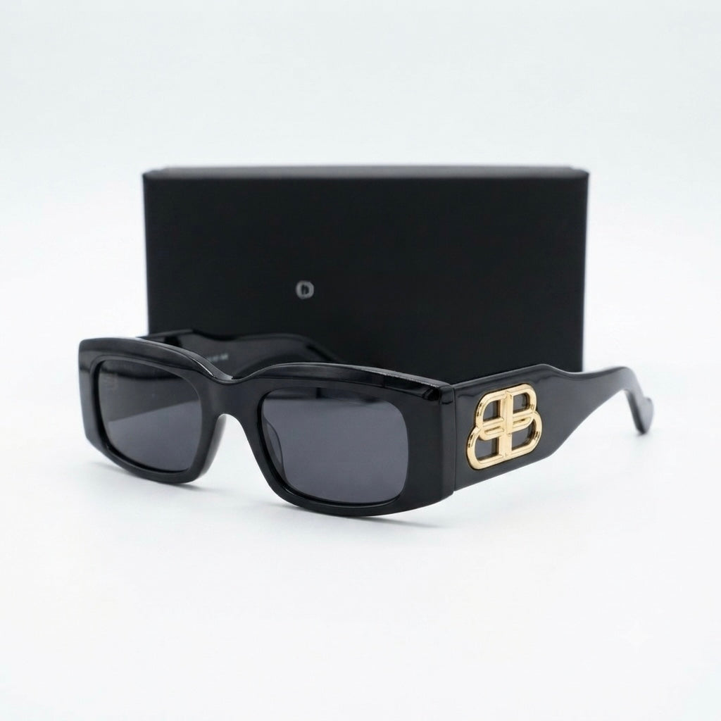 Balenciaga Logo-Temple Sunglasses
