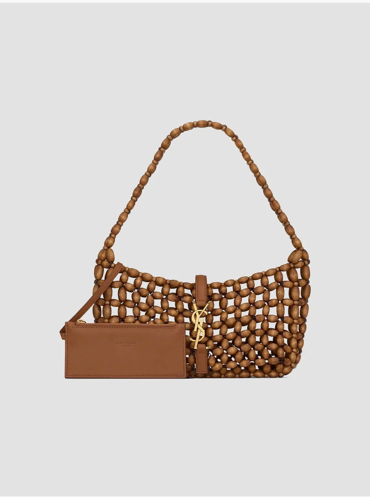 Saint Laurent Le 5 à 7 Beaded Shoulder Bag