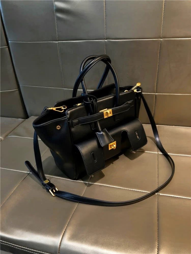 BALENCIAGA Bel Air Small Smooth Leather Carry All Top Handle Bag New