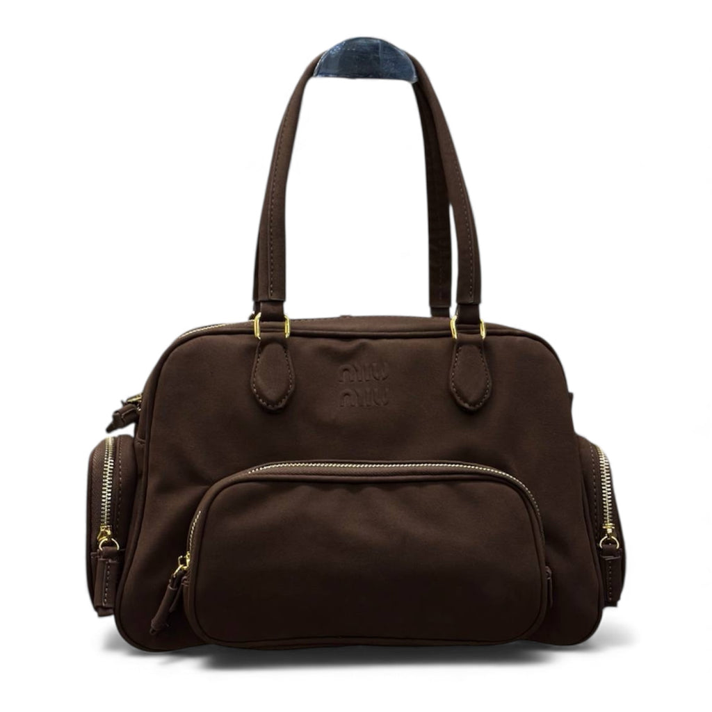 Miu Miu Velvety Leather Utility Bag