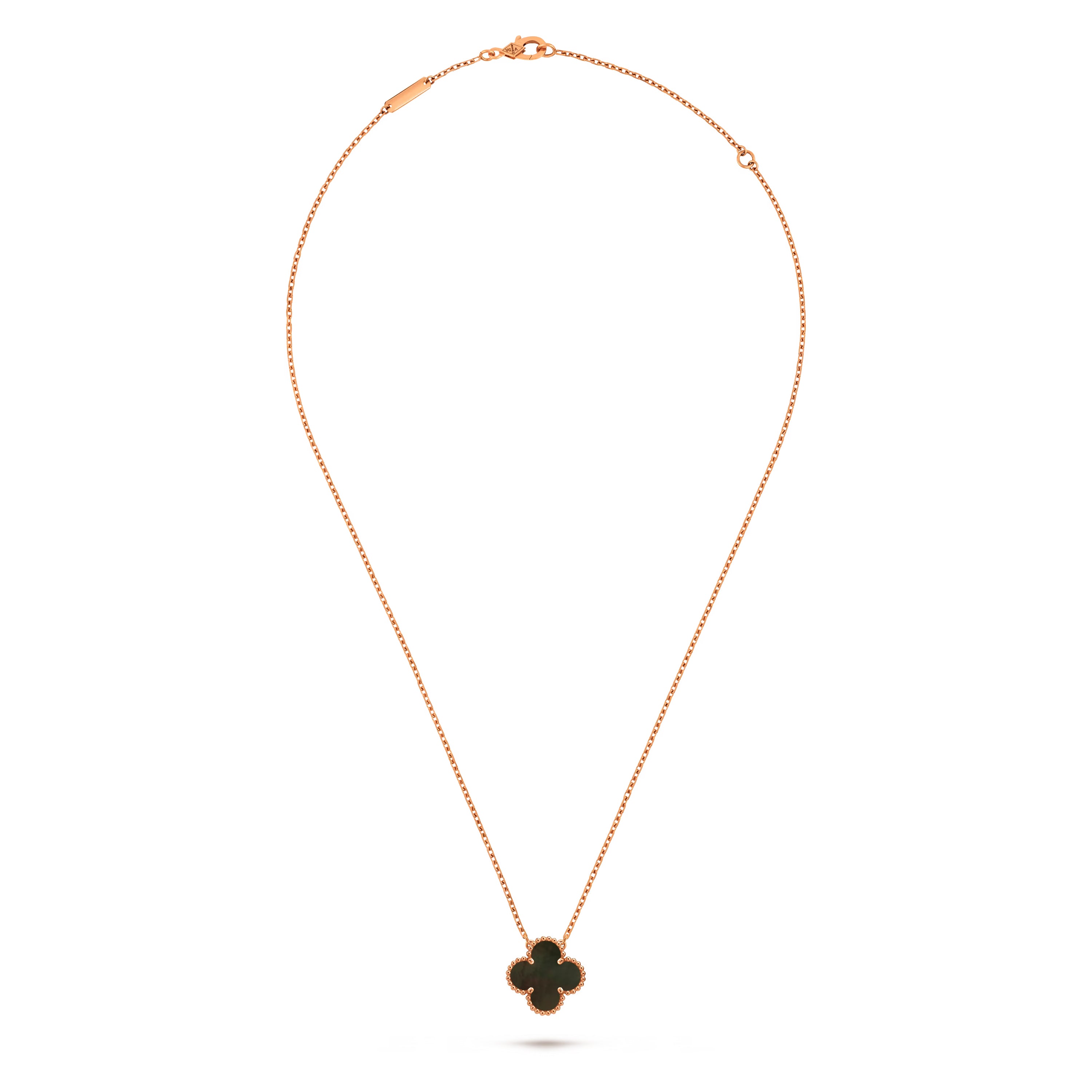 Van Cleef Vintage Alhambra pendant Rose Gold Necklace