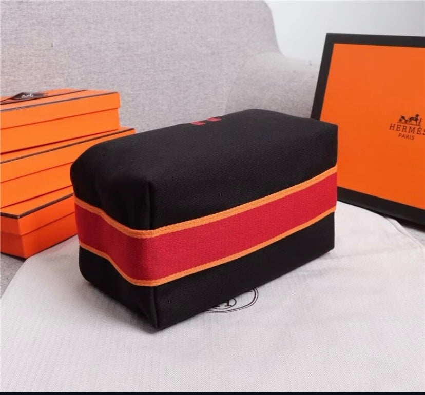 Hermès Canvas Pouch
