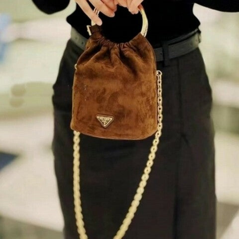 PRADA Suede leather