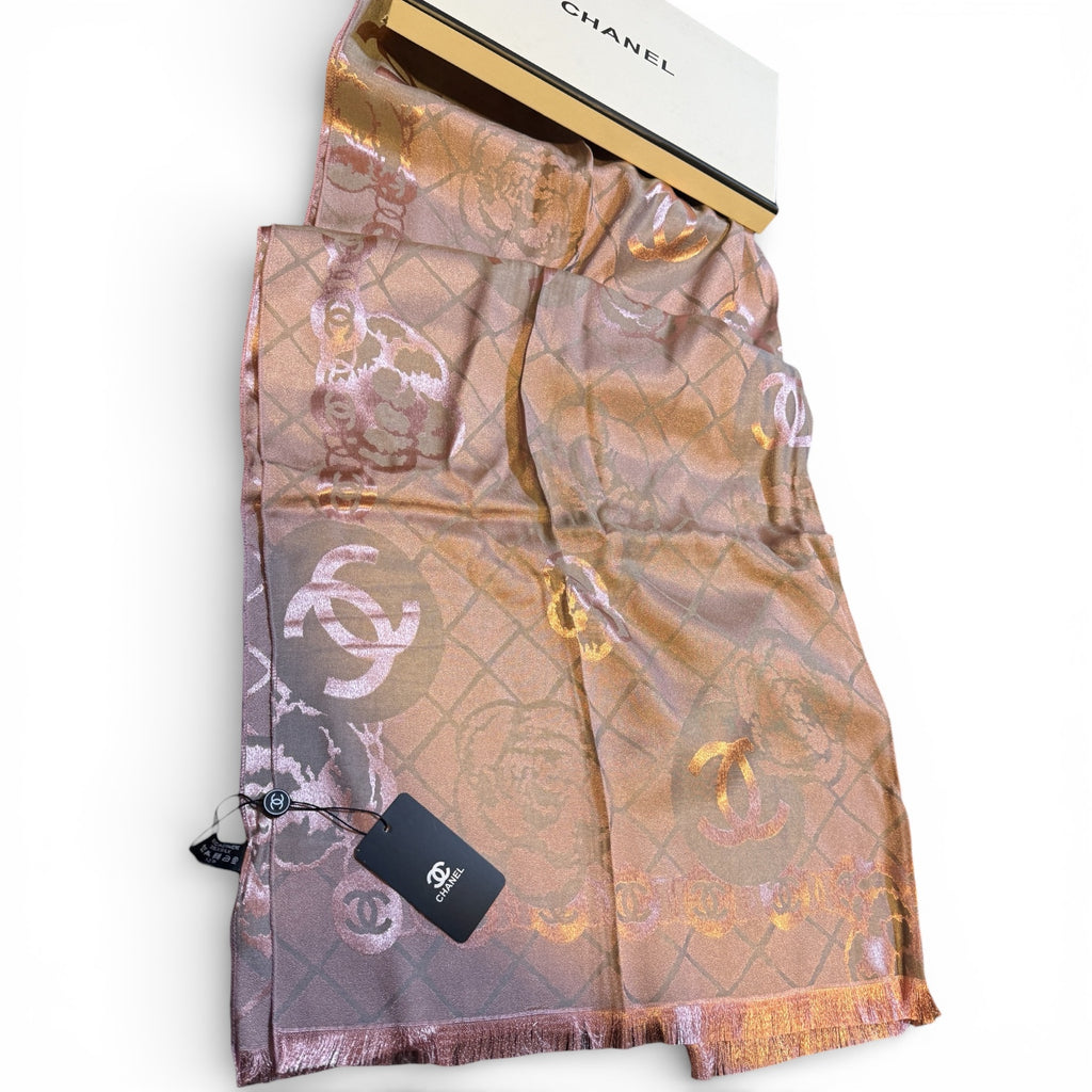 Chanel Double-Face Silk Scarf