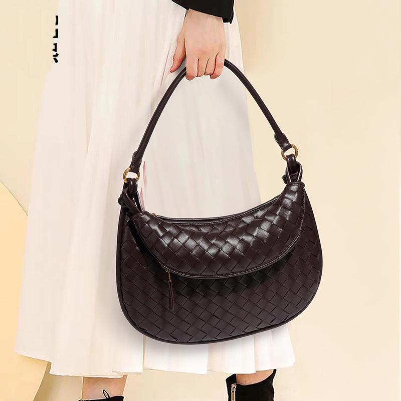 Bottega Veneta Woven Half-Moon Bag