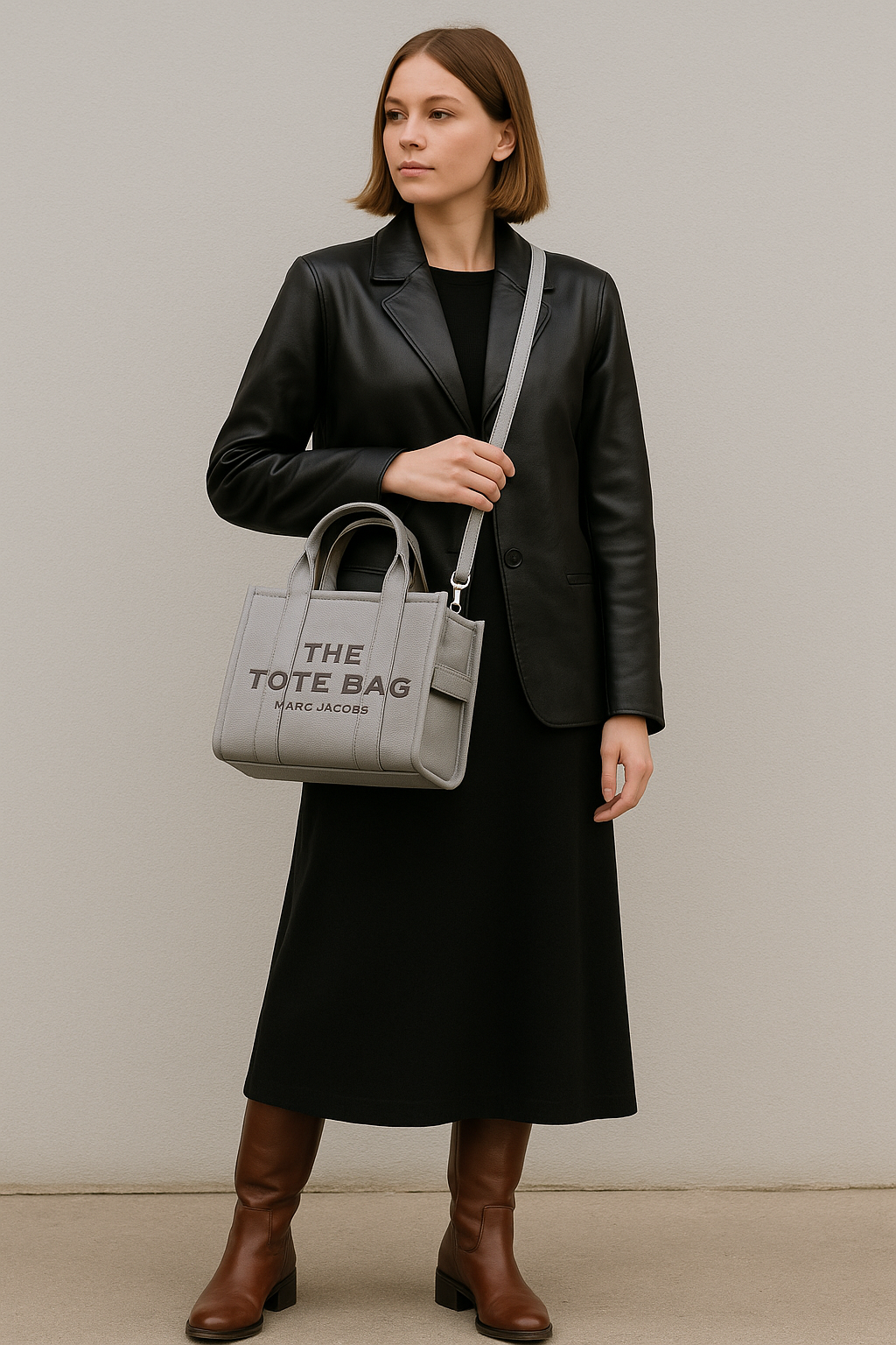 Marc Jacobs The Tote Bag – Medium Leather Tote