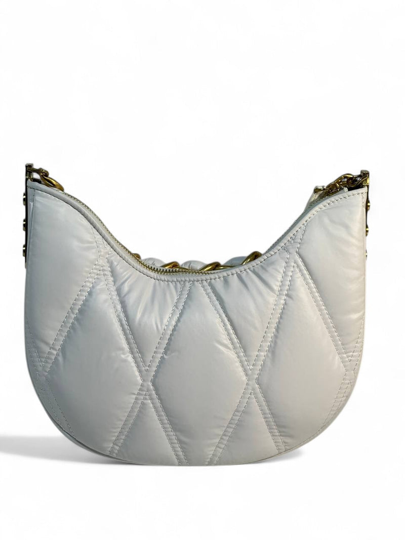Balmain Quilted Crescent Bag