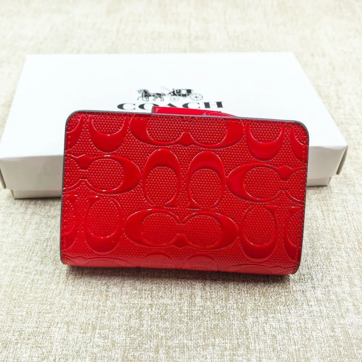 Coach Compact Leather Wallet