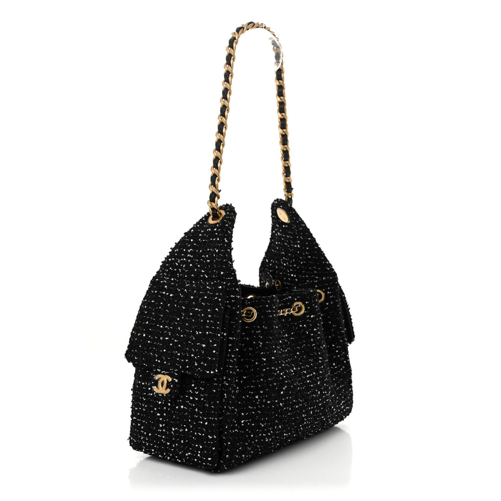 CHANEL 25 Tweed Hobo Bag