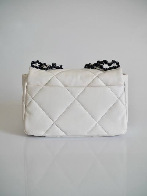 Chanel 19 Large Flap Bag in Bi-Color Quilted Lambskin