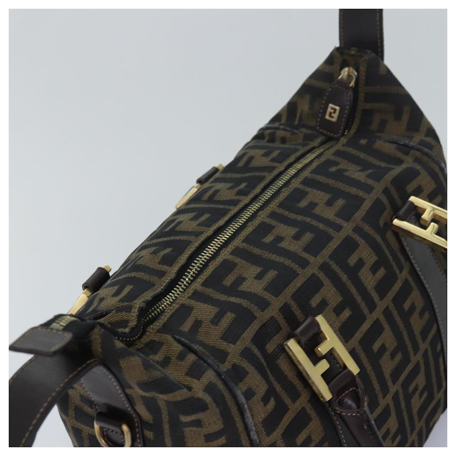 Fendi Inspired Boston Bag – FF Monogram