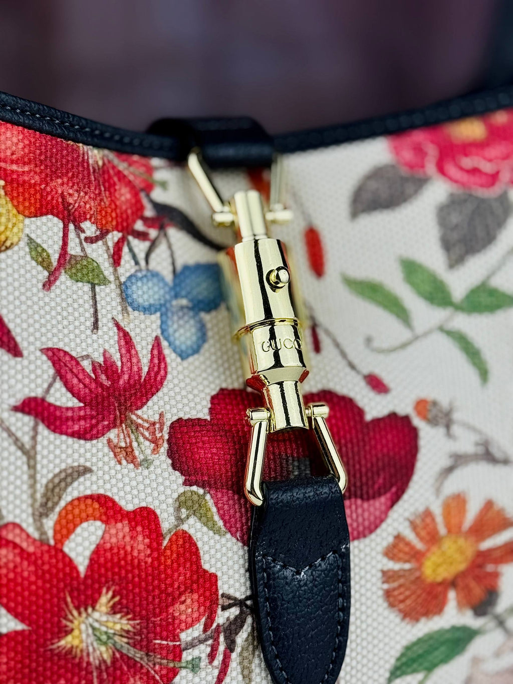 Gucci Web Floral Shoulder Bag