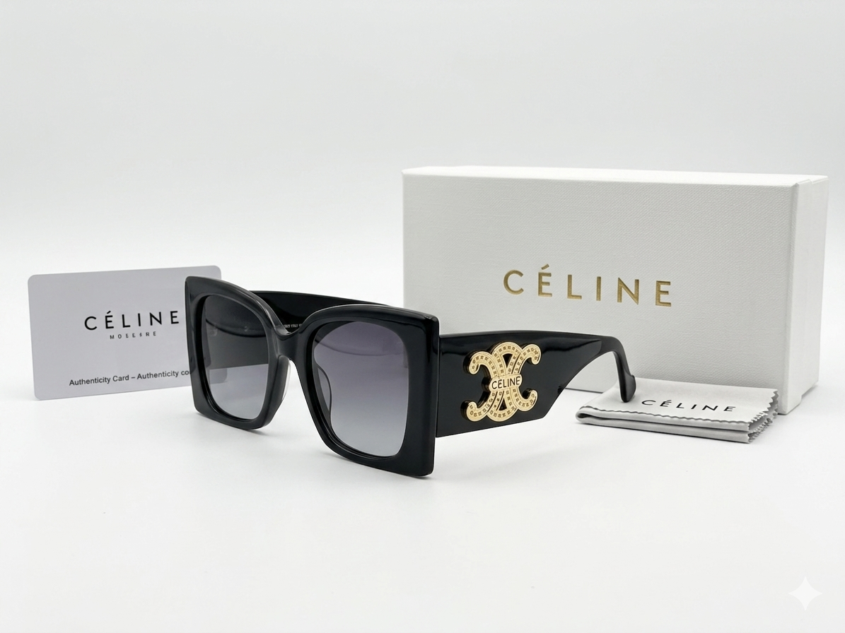 Celine Triomphe Oversized Square Sunglasses