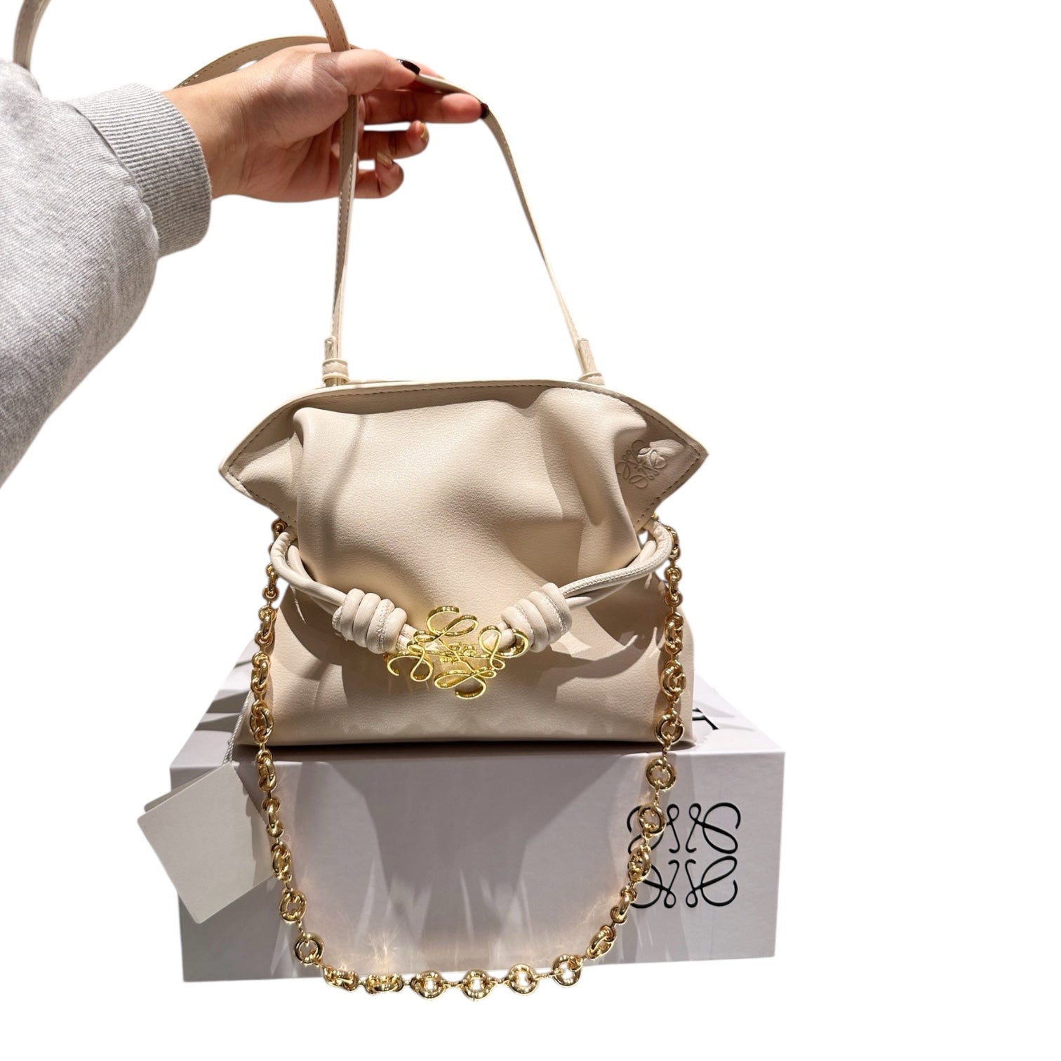 Loewe Anagram Chain Bucket Bag