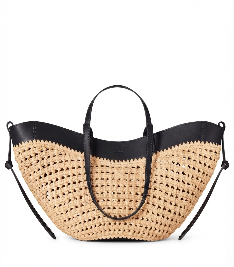 Polène Cyme Big Raffia Bag