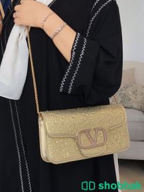 VALENTINO Garavani VLOGO Crystal-Embellished Shoulder Bag