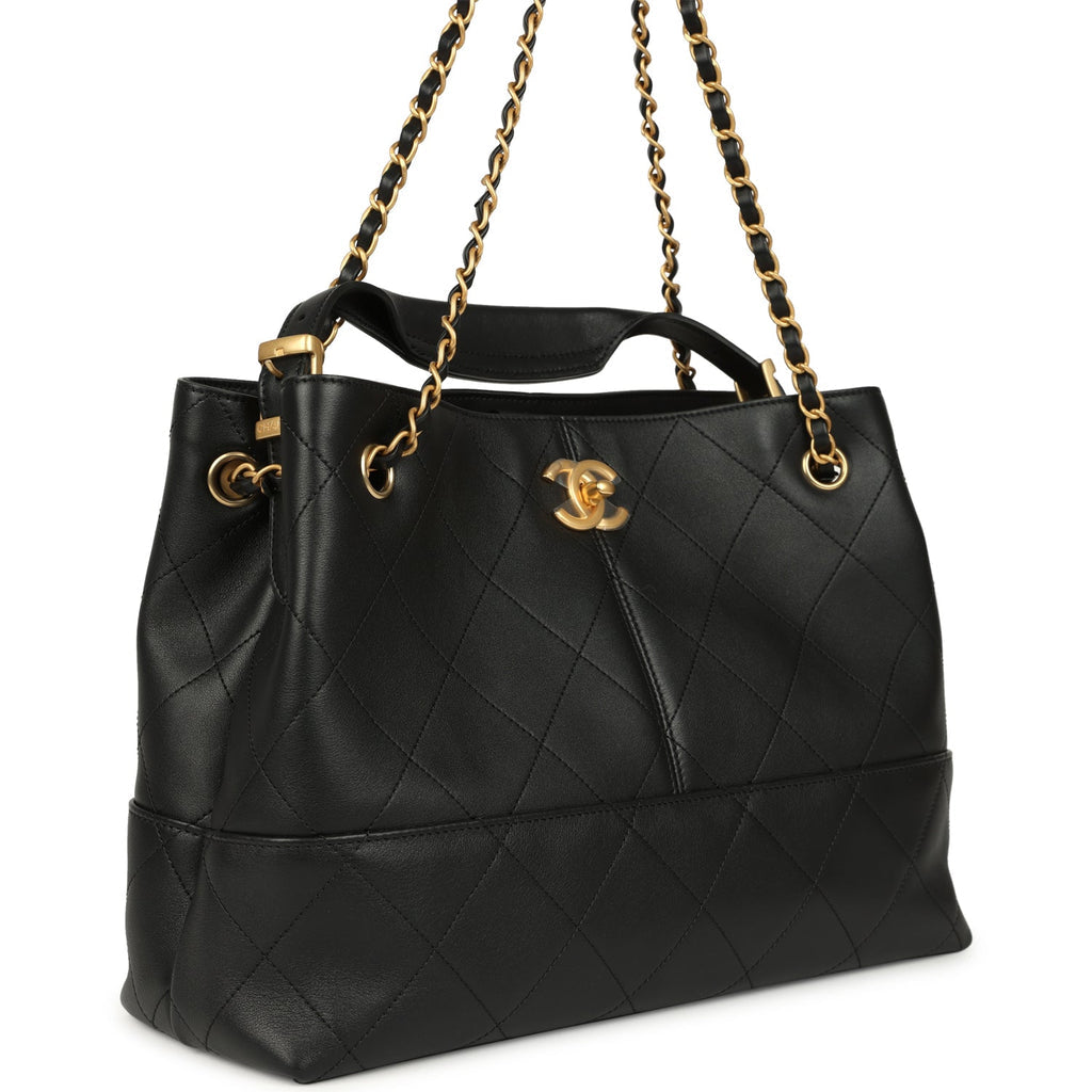 Chanel Calfskin Stitched Large Shopping Bag