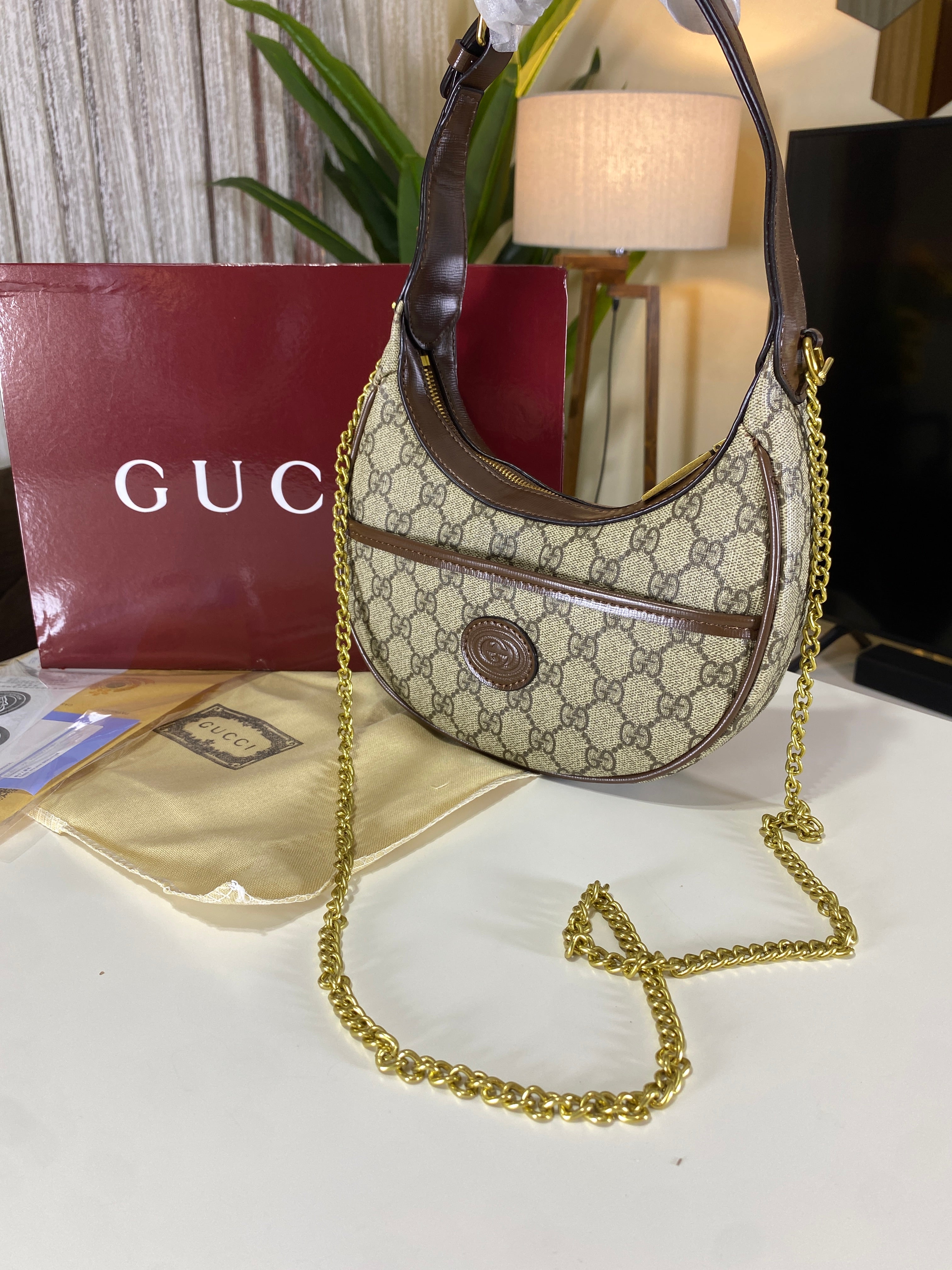 Gucci GG Half Moon Shoulder Bag
