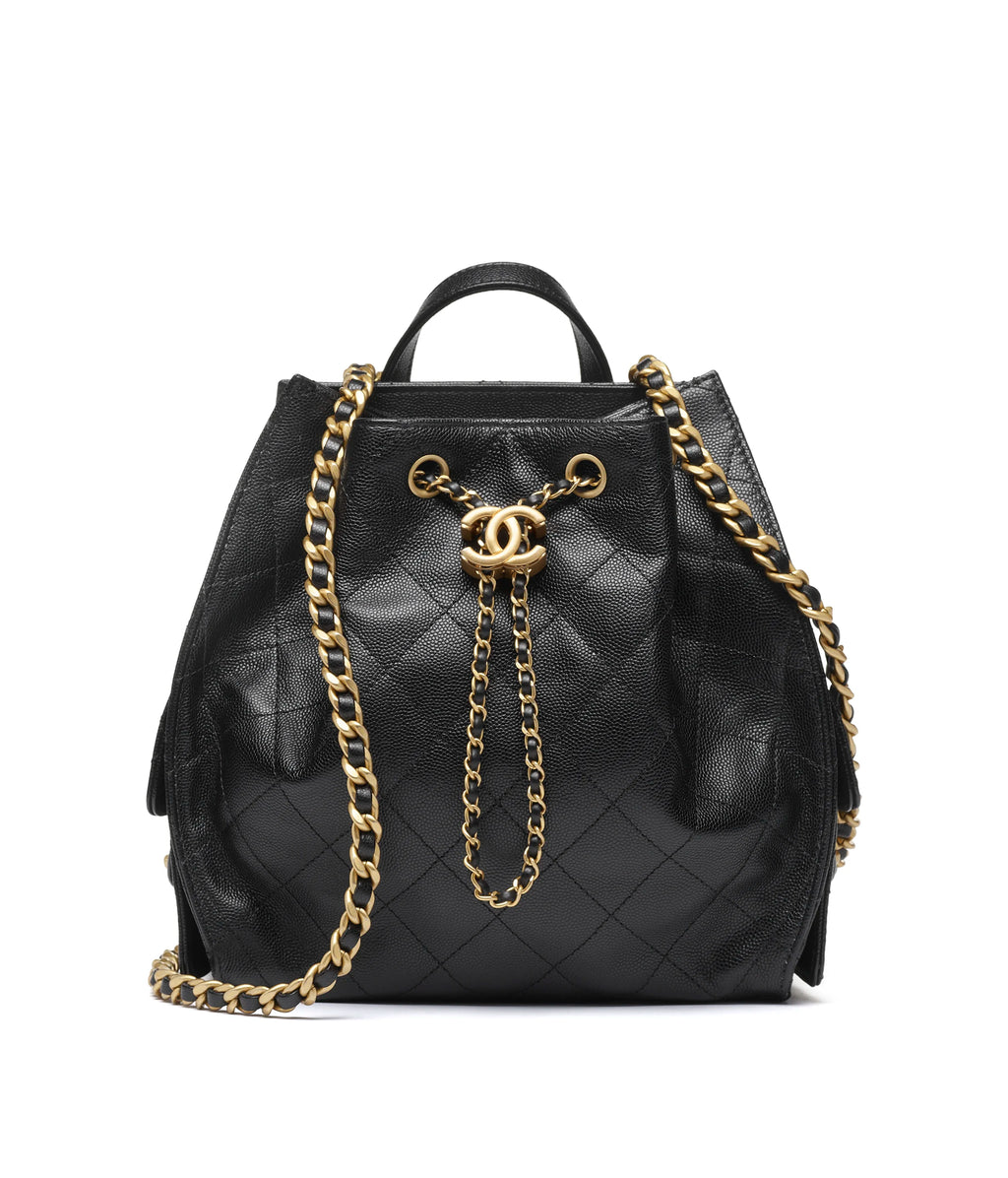 Chanel Quilted Drawstring Backpack