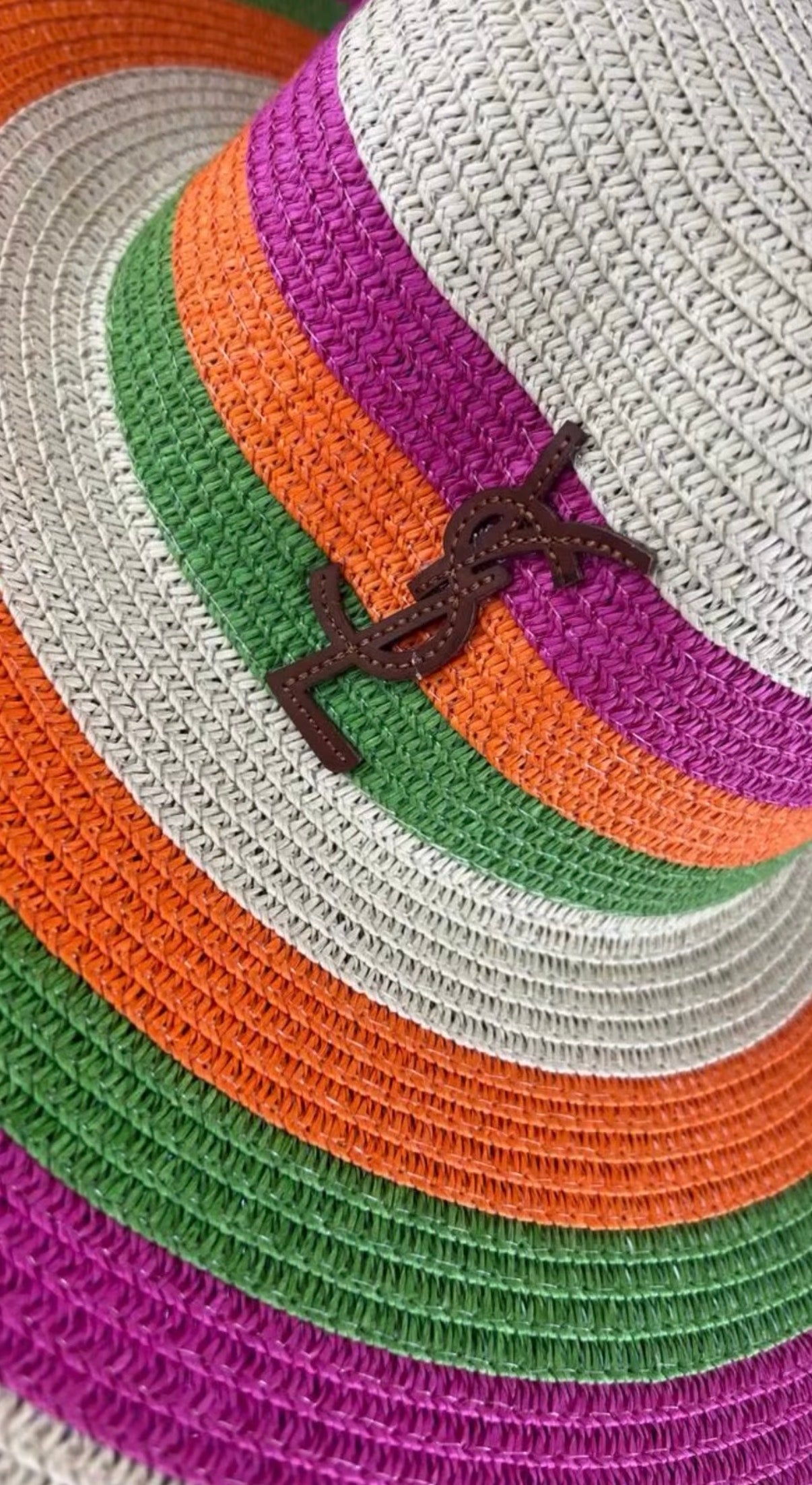 YSL Straw Tote & Hat Summer Set