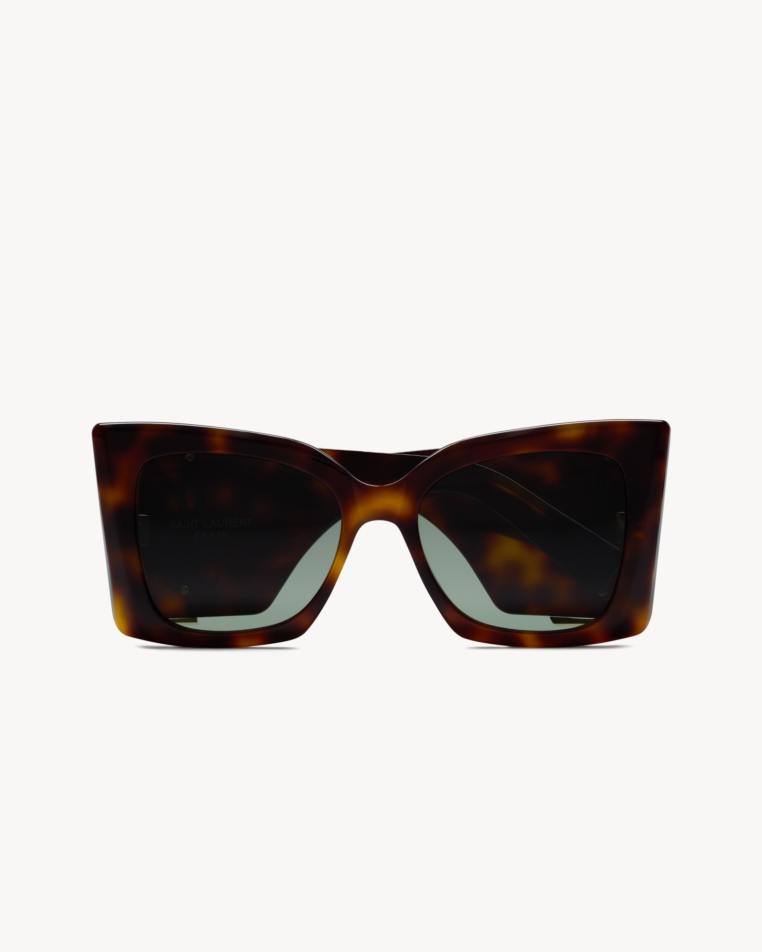 Saint Laurent Oversized YSL Logo Sunglasses – Black & Gold