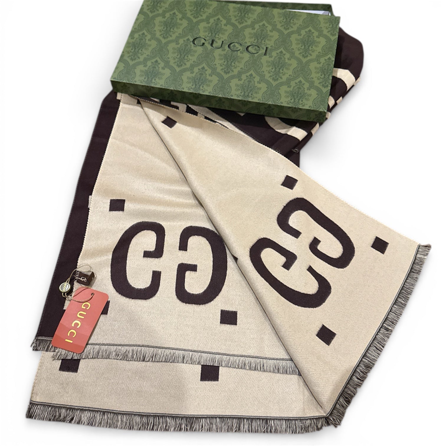 Gucci Double Face Wool Scarf